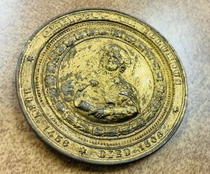 1892-93 E-55 クリストファー・コロンブス 50.5 mm ブロンズメダル 世界コロンビアン万博。