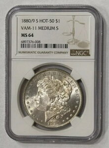 1880/9 S �z�b�g50�AVAM-11 �~�f�B�A��S NGC MS 64�A�����K�����