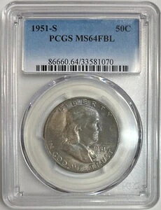 1951N S tN n[t_[ PCGS MS64FBL g[Vo[RC 50Zg txC