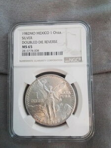 1982 ���L�V�R �V���o�[ ���x���^ 1 ONZA NGC MS 65 DDR