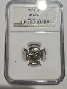 1986N P 10Zg MS 66 FB FT [Yxg_C NGC PCGS