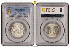 vCZ hCc  2}N UNC 1913N KM#532 i|I100N PCGS MS64