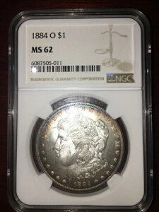 1884 O NGC MS 62 Vo[ K _[AVo[ 1 h RCA\ʃJ[g[