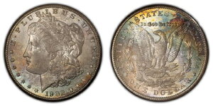 1902-O 1�h�������K���E�_���[ - �p�X�e�����C���{�[�g�[�j���O - NGC MS 64 - �r�f�I - SKU-D3127