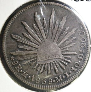 1838-M° 8 Reales Mexico Casa De Moneda Mint- �������F����!!