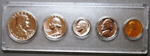 1954 年米国造幣局プルーフ セット魅力的なチョイス セット。