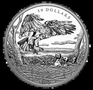 2オンス純銀コイン ? 多面的な動物の家族:ハクトウワシ