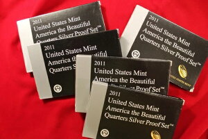 5- 2011年 アメリカ造幣局 ザ・ビューティフル・クォーターズ シルバープルーフセット