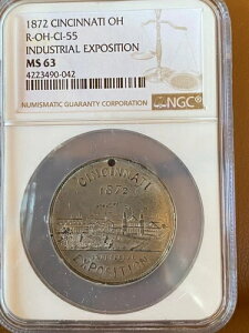 1872�N RULAU �V���V�i�e�B OH R-OH-CL-55 �Y�Ɣ����� NGC MS63