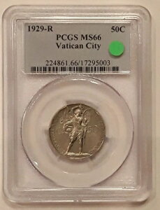 1929-R�A�o�`�J���s���A50 �Z���e�V�~�APCGS MS66�A���ꂢ�ȃR�C���B