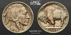 1915-P �o�b�t�@���[�j�b�P�� 2���H�� (FS-401) NGC VF �ڍ� REV �_���[�W 8403089-011