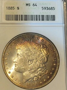 1885�N 1�h�� �����K���E�_���[ ANACS �\�[�v�{�b�N�X MS64 �g�[�� #593685