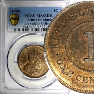CMX̃zWX Gh[h7 uY 1904N 1Zg PCGS MS63 RB ~g-50,000 KM#11(4)