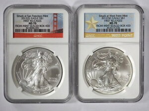 2012-S & 2012-W 1h݃AJC[O - NGC MS 70 - ~gJ{bNX 20