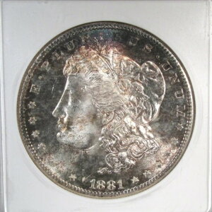 1881-S �V���o�[ �����K�� �_���[ �g�[�� ANACS MS64 �R�C�� AS2
