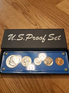 1961年 アメリカ造幣局 5枚セット プルーフ ホルダー入り 銀90%