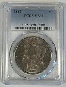 1888�N�� �����K����� 1�h���d�� �g�[�� PCGS MS 63
