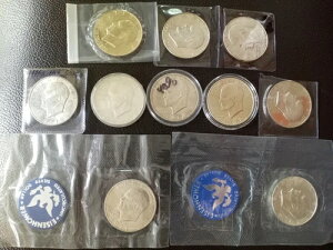 ���b�g: 10 UNC IKE Eisenhower 40% �{���̕č���� 1971-S�`1976-S �u���[�p�b�N