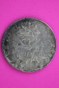 1875年 メキシコ GoS 1ペソ リベルタッド銀貨 .9027 本物 正規品 0652N