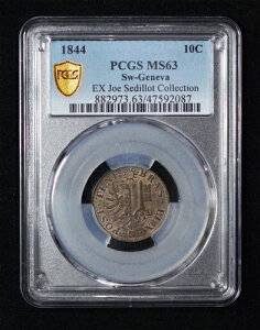 PCGS MS63 1844N XCX Wl[ua 10T`[ W[EZfBERNV