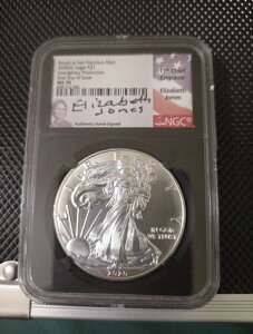 2020(P) �V���o�[�C�[�O���ً}���Y FDOI NGC MS70 E.�W���[���Y���� E150