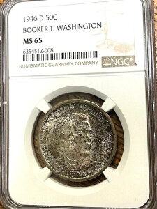 1946N D BTW Commem 50c MS65 NGCBf炵F!!! MS67Ɍ܂