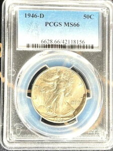 1946年製ウォーキング・リバティ50セント MS 66 PCGS。Chelseararecoinsストアをご覧ください。eBayで最高