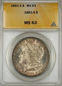 1881-S [K 1hd ANACS MS-63 g[ (6C)