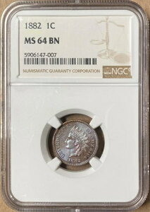 1882N NGC MS64 BN CfBAwbh Zg 1Zg