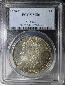 1878-S \ʃv[tCN 1hK PCGS MS64 }N[ (129)