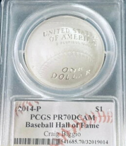 NCOErWIMTC 2014-P x[X{[ HOF 1hRC v[t 70 DCAM PCGS PG = 600.00h