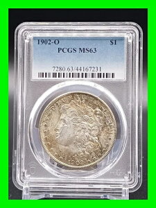 1902-O �����K����� 1�h���d�� PCGS MS-63 �g�[��