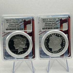 2023�N S�v���[�t�V���o�[ �����K���s�[�X�_���[ �R�C��2���Z�b�g ANA PCGS PR69DCM �t�@�[�X�g�X�g���C�N