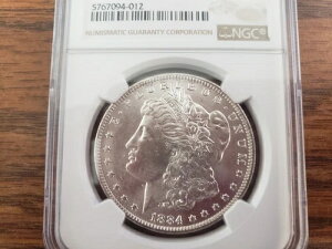 1884年製 O モルガン・ダラー銀貨 MS64 NGC認定。大変希少な1ドル硬貨です!