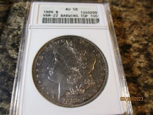 1889N [KE_[ ANACS AU 58 VAM-22 o[EBO gbv 100 0299