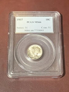 1937N PCGS oeB_C 10Zg MS66 RC