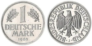 ���h�C�c 1�}���N 1968�N J �󏭔N/�R�C���}�[�N �v���[�t 123835-