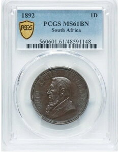 ��A�t���J 1892 �y�j�[ ZAR PCGS �O���[�h MS61 �u���E�� �x�����������ǁAKM2�AHern-Z1�B