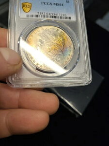 1888-P PCGS MS64 レインボー ?? トーン加工 モルガン シルバー ドル