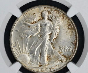 1947�N 50�Z���g �E�H�[�L���O�E���o�e�B�E�n�[�t�h�� NGC MS65 - �኱�̕ϐF����