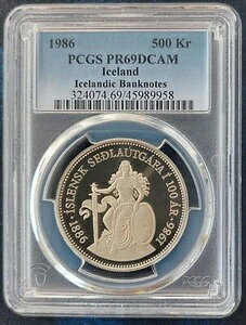 ACXh Vo[ v[t 500 N[i RC 1986N KM#30a  PCGS PR69 gbv