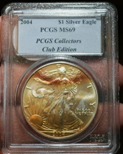 2004 �V���o�[ �A�����J�� �C�[�O�� PCGS MS69 �n���R�C�� - �R���N�^�[�Y �N���u �g�[�����H!