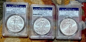 ���v3�� PCGS�O���[�h MS70 2021-W �V���o�[�C�[�O�� �^�C�v2 * ���s���� *