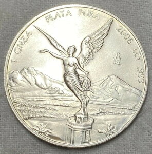 2006 LVR oeB 1 IX .999 ㎿ Una Oz Libertad Plata Pura _