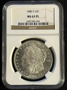 1880-S MS63 PL NGC �����K�� �V���o�[�h�� �������؂₩�� 3687390-049