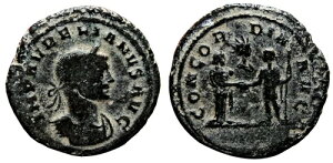 *AET* AURELIAN AE �̓Z�X�e���e�B�E�X�܂��̓A�X�����������܂����B VF/VF+�B���[�}�����ǁA���� 275 �N�B