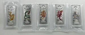 中国 瀋陽 2024年 甲辰龍年 辰年 干支 龍 銀メダル 5×20g