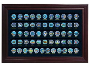 カラー化された州25セント硬貨、56枚セット