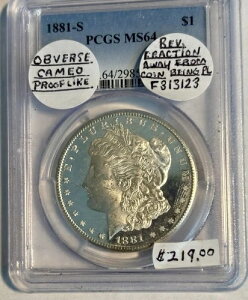 1881-S PCGS MS64 Vo[ K _[ - \ʂ PL/DPL Ɍ܂
