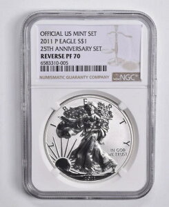 2011-P ���o�[�X PF70 �V���o�[�C�[�O�� 25���N�L�O NGC US MINT �Z�b�g �u���E�����x��